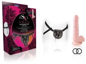 Dildos Sx For You Harness Kit With Cock 7 Inches Beige SX Dildos Sx For You Harness Kit With Cock 7 Inches Beige SX