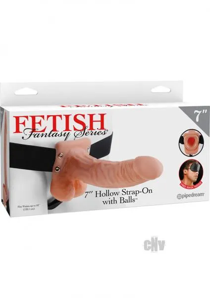 Pipedream Female Sex Toys Fetish Fantasy 7 Inches Hollow Strap On Balls Beige Pipedream Female Sex Toys Fetish Fantasy 7 Inches Hollow Strap On Balls Beige