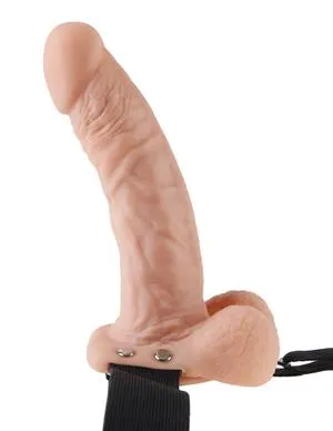 Pipedream Female Sex Toys Fetish Fantasy 7 Inches Hollow Strap On Balls Beige Pipedream Female Sex Toys Fetish Fantasy 7 Inches Hollow Strap On Balls Beige