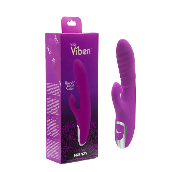Vibrators Viben Viben Frenzy Suction Rabbit Vibe Berry