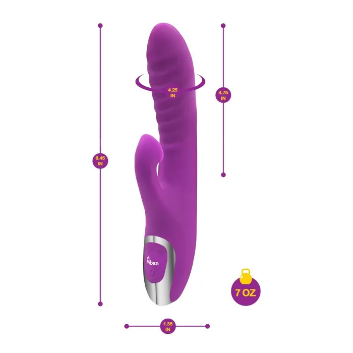 Vibrators Viben Viben Frenzy Suction Rabbit Vibe Berry