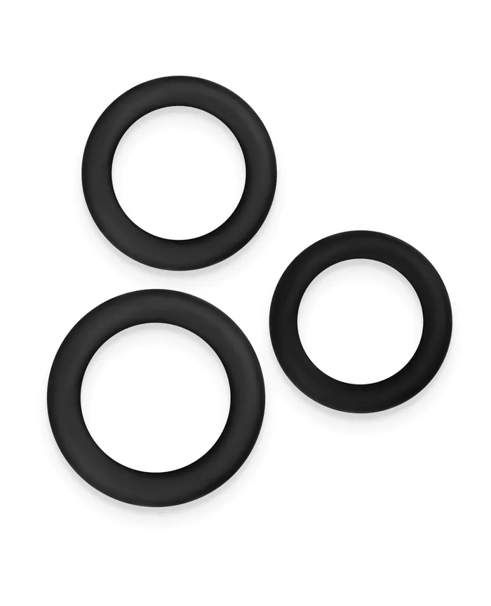 Ns Novelties INC Anal Renegade Slim Cock Rings Black 3 pc Set Ns Novelties INC Anal Renegade Slim Cock Rings Black 3 pc Set