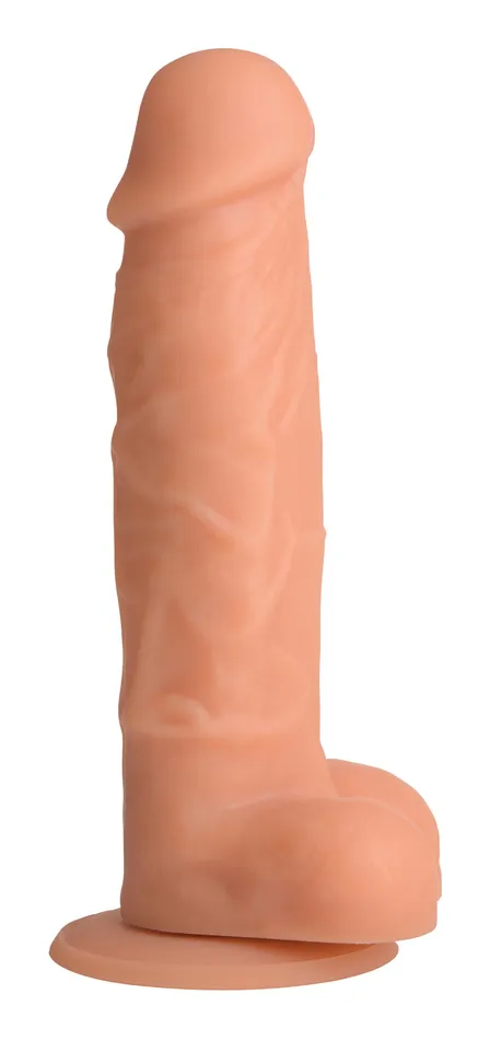 Power Pecker Silicone Dildo With Balls XR Brands Female Sex Toys