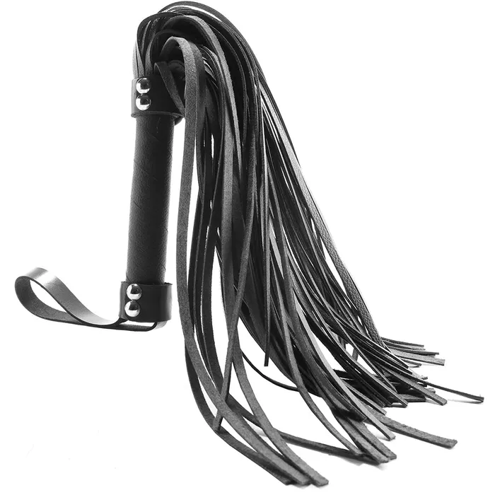 Rouge Flogger HStyle Leather Black Nalpac Restraints Rouge Flogger HStyle Leather Black Nalpac Restraints