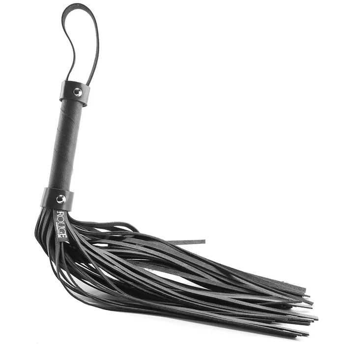Rouge Flogger HStyle Leather Black Nalpac Restraints Rouge Flogger HStyle Leather Black Nalpac Restraints