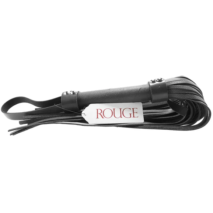 Rouge Flogger HStyle Leather Black Nalpac Restraints Rouge Flogger HStyle Leather Black Nalpac Restraints
