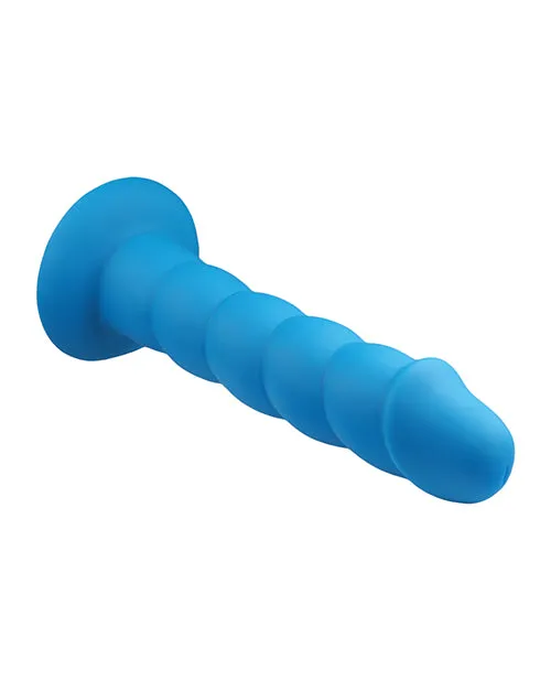 Rock Candy Suga Daddy 95 Silicone Dildo Blue Rock Candy Dildos