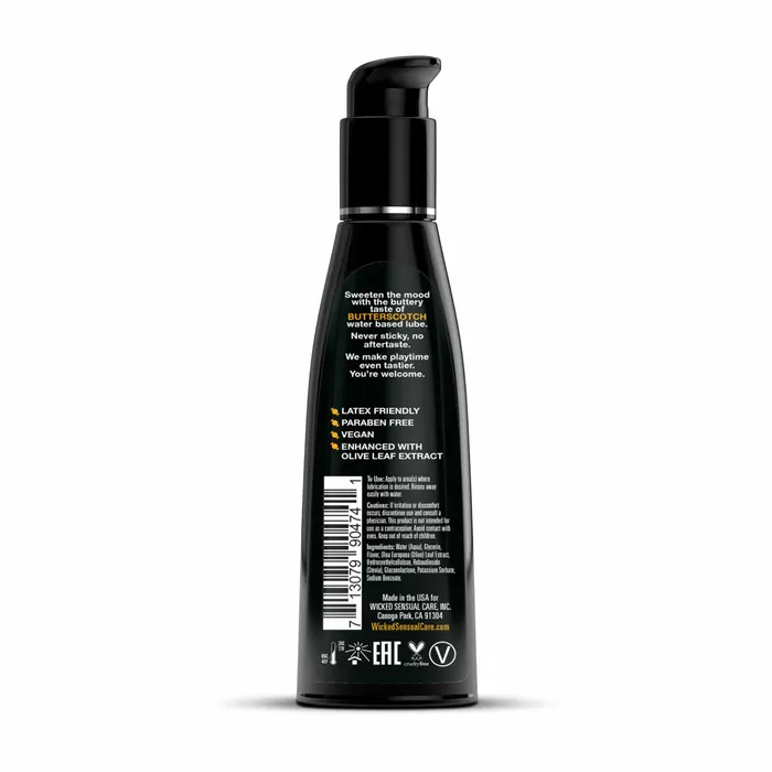 Butterscotch Flavored Water Based Lubricant 4 Oz Wicked Sensual Care Lubricants Butterscotch Flavored Water Based Lubricant 4 Oz Wicked Sensual Care Lubricants