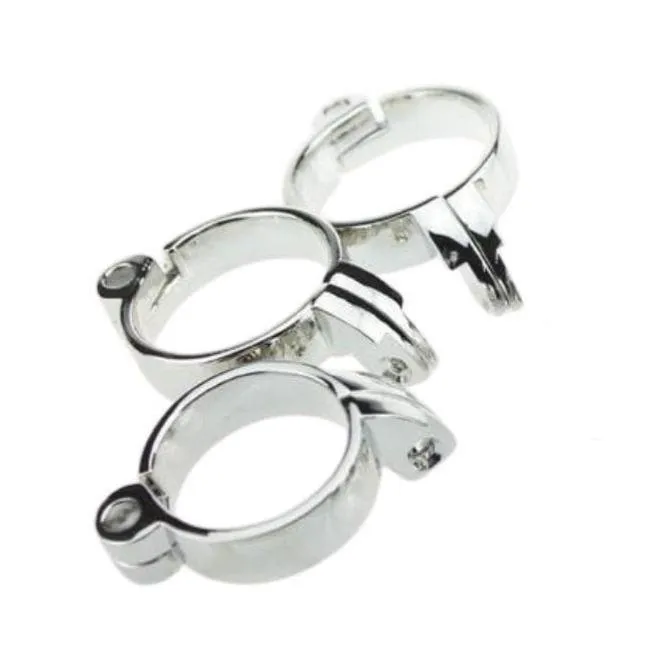 CHASTITY CAGE CO Male Sex Toys Accessory Ring for Caught in Her Web Metal Cage