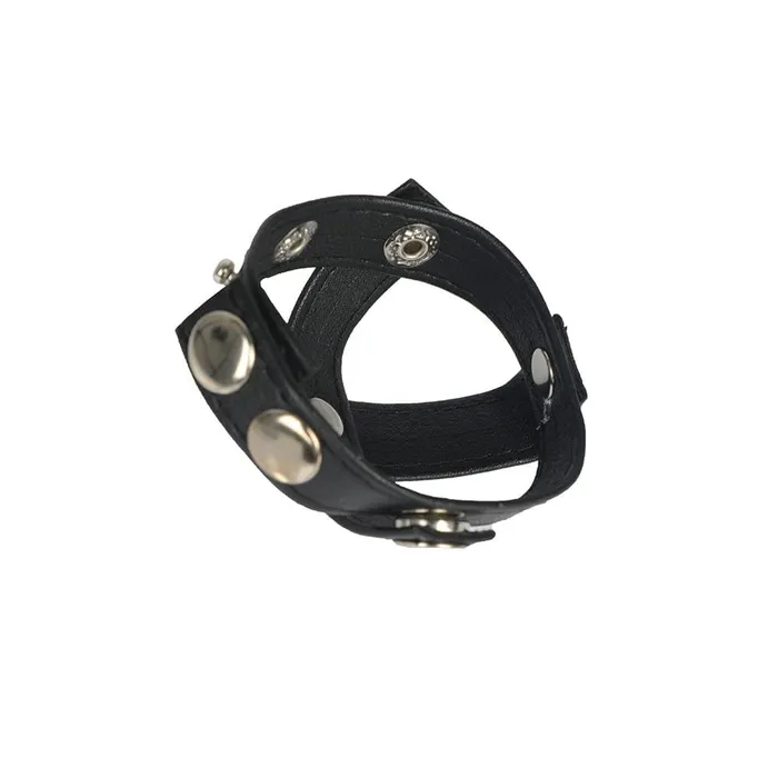 CHASTITY CAGE CO Restraints Ultimate Leather Ball Bondage Device Adjustable CHASTITY CAGE CO Restraints Ultimate Leather Ball Bondage Device Adjustable
