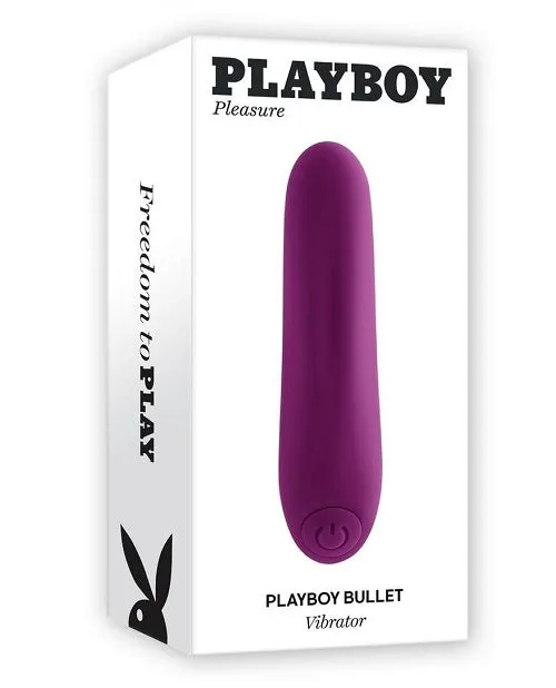Evolved Novelties Vibrators Playboy Bullet Rechargeable Silicone Vibrator Purple