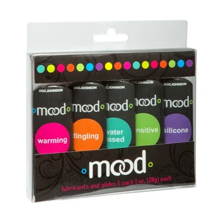 Doc Johnson Enhancers Mood Lubricants 5 Pack 1 Oz Each by Doc Johnson