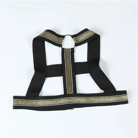 EVEs SECRETS Male Sex Toys Mens Chest Harness Bondage Sexy Male Hollow Out Elastic Straps Erotic Male Costume