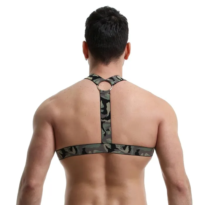 EVEs SECRETS Male Sex Toys Mens Chest Harness Bondage Sexy Male Hollow Out Elastic Straps Erotic Male Costume