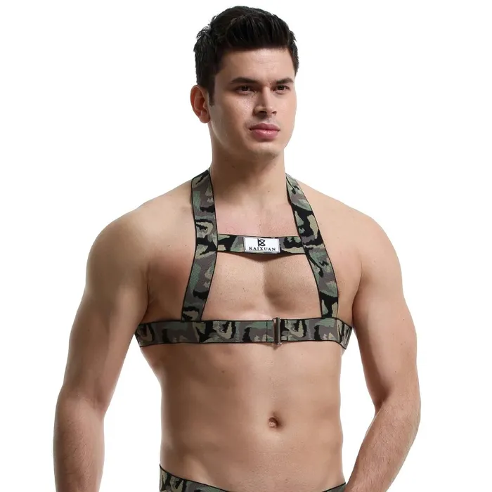 EVEs SECRETS Male Sex Toys Mens Chest Harness Bondage Sexy Male Hollow Out Elastic Straps Erotic Male Costume