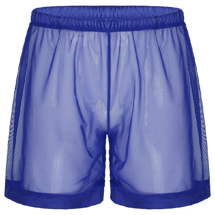 Male Sex Toys Mens SeeThrough Nightwear Lounge Mesh Boxer Shorts for Men Male Sexy Underwear EVEs SECRETS