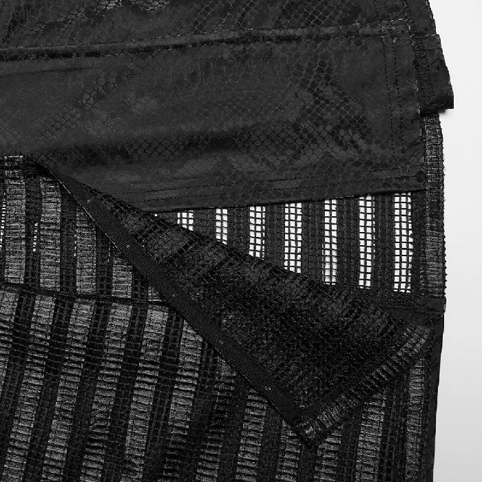 Sexy Sleeveless Black Mini Dress with Snake Print EVEs SECRETS Female Sex Toys