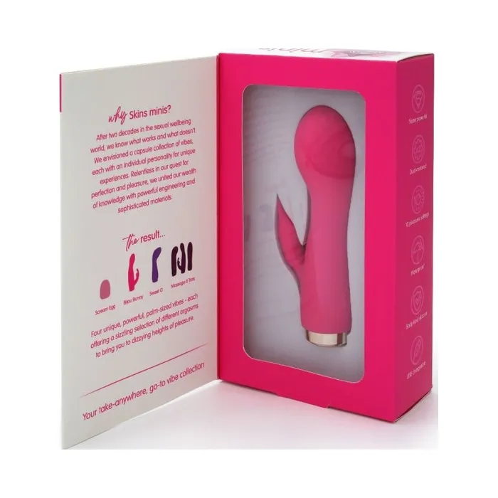 Vibrators CreativeC Skins Minis Vibrator The Bijou Bunny Pink