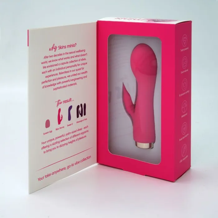 Vibrators CreativeC Skins Minis Vibrator The Bijou Bunny Pink