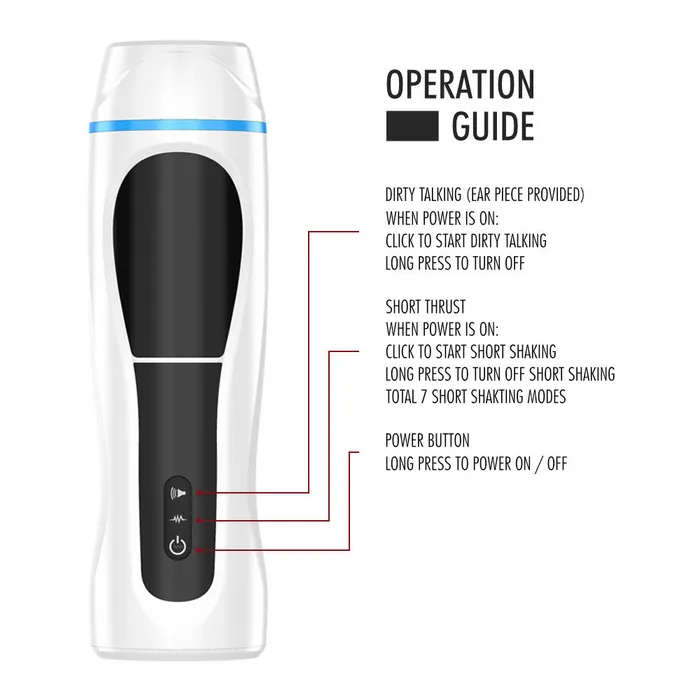 FRISKY BUSINESS SG Male Sex Toys Harley Automatic Manual Stroker