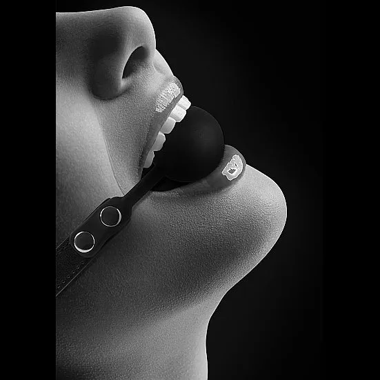 Shots America Male Sex Toys Silicone Ball Gag w Adjustable Bonded Leather Straps Shots America Male Sex Toys Silicone Ball Gag w Adjustable Bonded Leather Straps