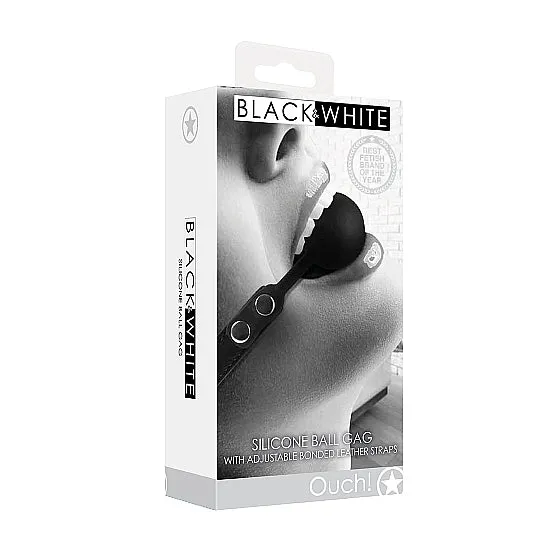 Shots America Male Sex Toys Silicone Ball Gag w Adjustable Bonded Leather Straps Shots America Male Sex Toys Silicone Ball Gag w Adjustable Bonded Leather Straps