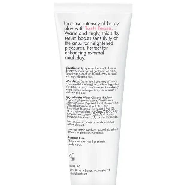 Anal CG Tush Tease Anal Stimulant Au Natural 07 oz Classic Brands LLC Anal CG Tush Tease Anal Stimulant Au Natural 07 oz Classic Brands LLC