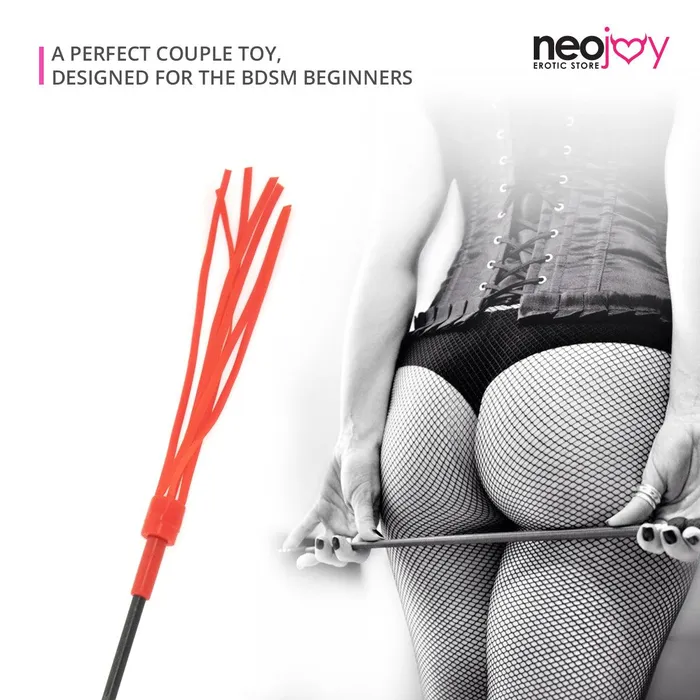 Anal Neojoy Neojoy Flogger Bondage Spanker Silicone Orange 1968 inch 50cm