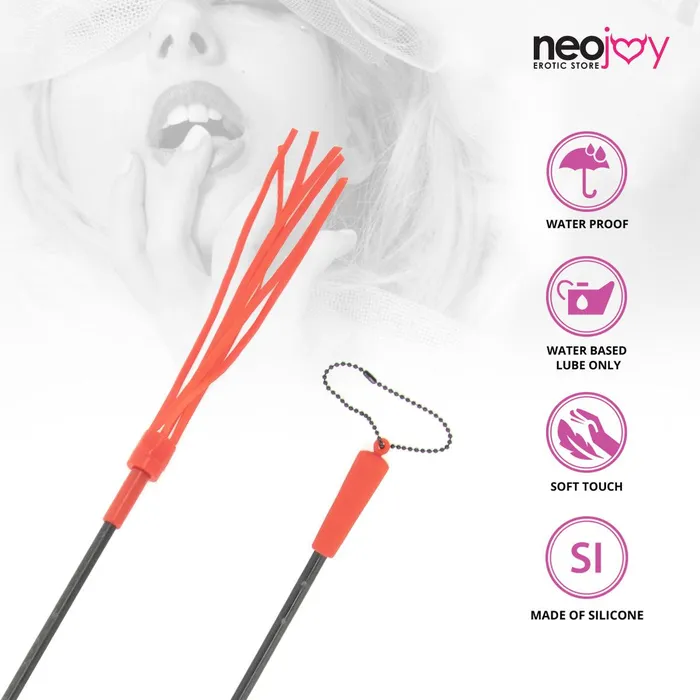 Anal Neojoy Neojoy Flogger Bondage Spanker Silicone Orange 1968 inch 50cm