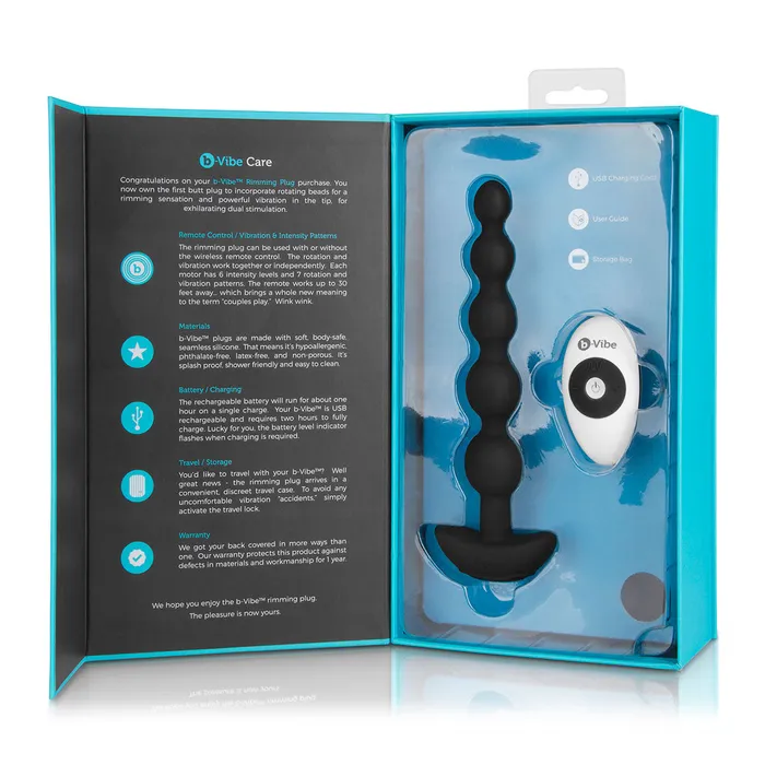 BVibe Male Sex Toys bVibe Cinco Vibrating Anal Beads
