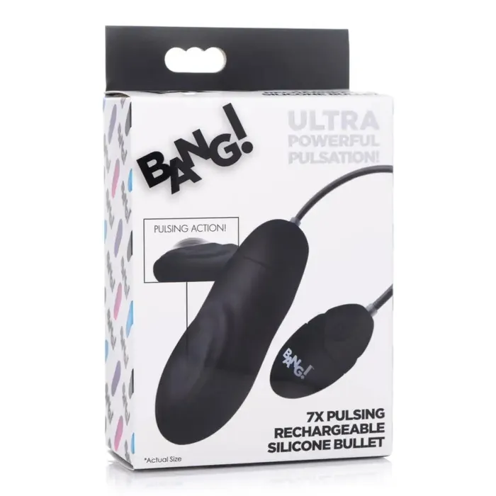 BANG BANG 7x Pulsing Rechargeable Silicone Vibrator Female Sex Toys
