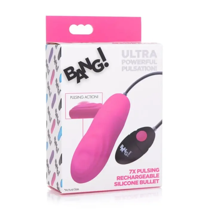 BANG BANG 7x Pulsing Rechargeable Silicone Vibrator Female Sex Toys