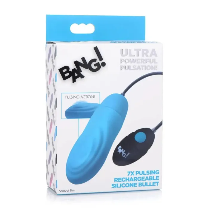 BANG BANG 7x Pulsing Rechargeable Silicone Vibrator Female Sex Toys