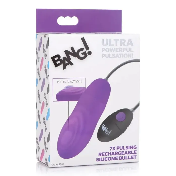 BANG BANG 7x Pulsing Rechargeable Silicone Vibrator Female Sex Toys