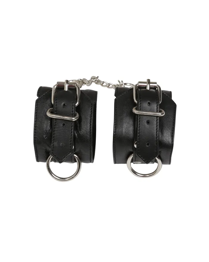 Black Leather Ankle Cuffs HonourSkintwocom Restraints Black Leather Ankle Cuffs HonourSkintwocom Restraints