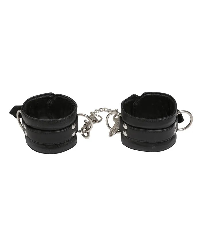 Black Leather Ankle Cuffs HonourSkintwocom Restraints Black Leather Ankle Cuffs HonourSkintwocom Restraints