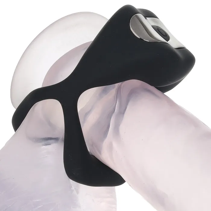 Couples ns novelties Techno Strobe Vibrating Cock Ring in Black