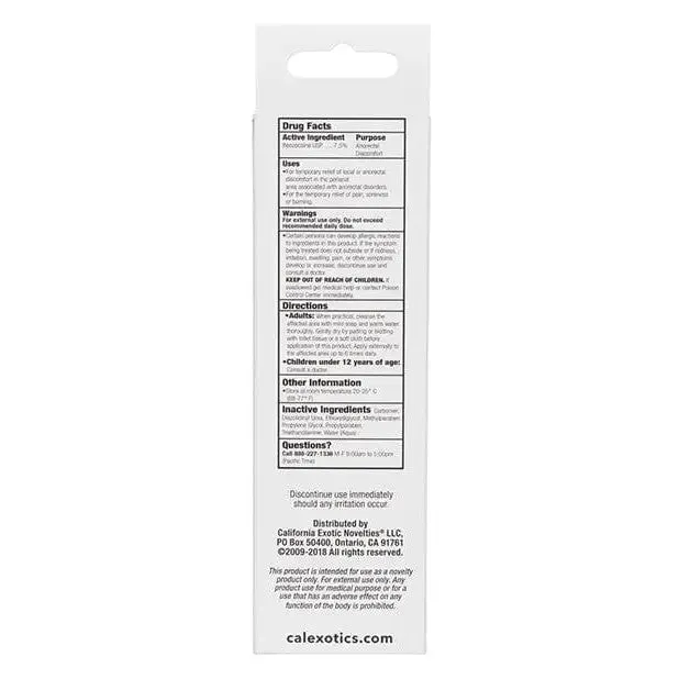 Enhancers CalExotics Tush Eze Desensitizing Gel 15 Oz