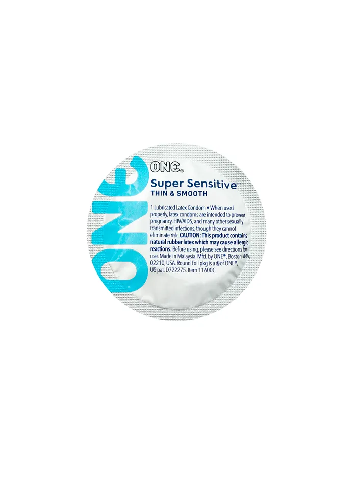 Female Sex Toys ONE One Super Sensitive Condoms 12 Pack