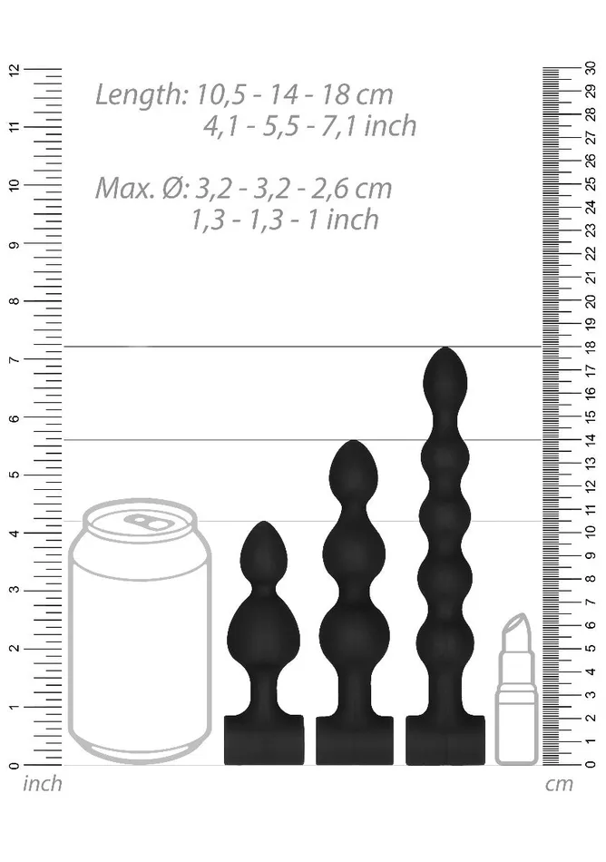 HonourSkintwocom Anal Rechargeable Silicone Anal Set