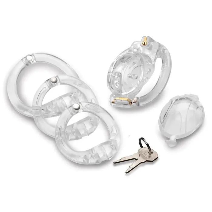 Male Sex Toys Master Series Lockdown Customizable Chastity Cage