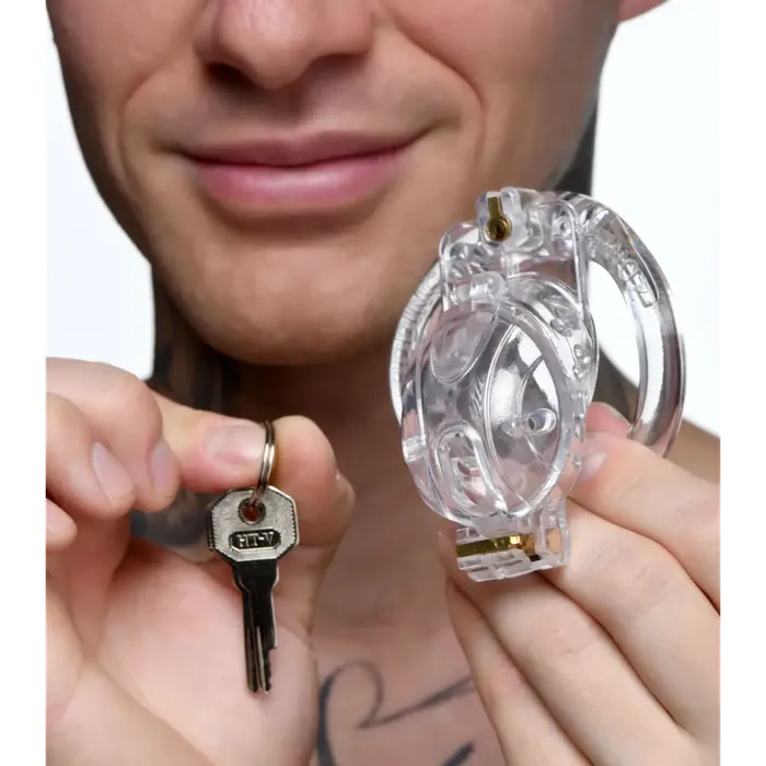 Male Sex Toys Master Series Lockdown Customizable Chastity Cage