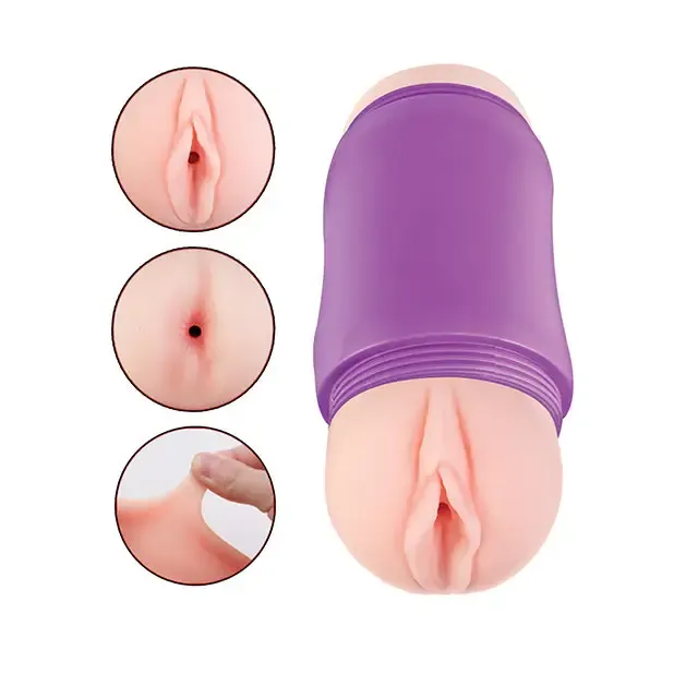 Nasstoys Male Sex Toys Delite Two Ways Vagina Ass Masturbator White Nasstoys Male Sex Toys Delite Two Ways Vagina Ass Masturbator White