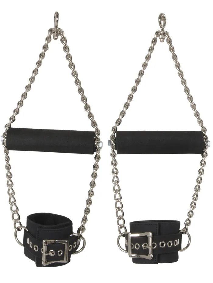 Restraints HonourSkintwocom Leather Suspension Cuffs with Grip