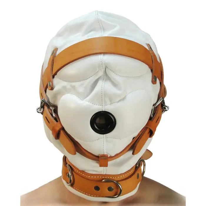 Restraints Strict Leather Strict Leather Total Sensory Deprivation White Leather Hood