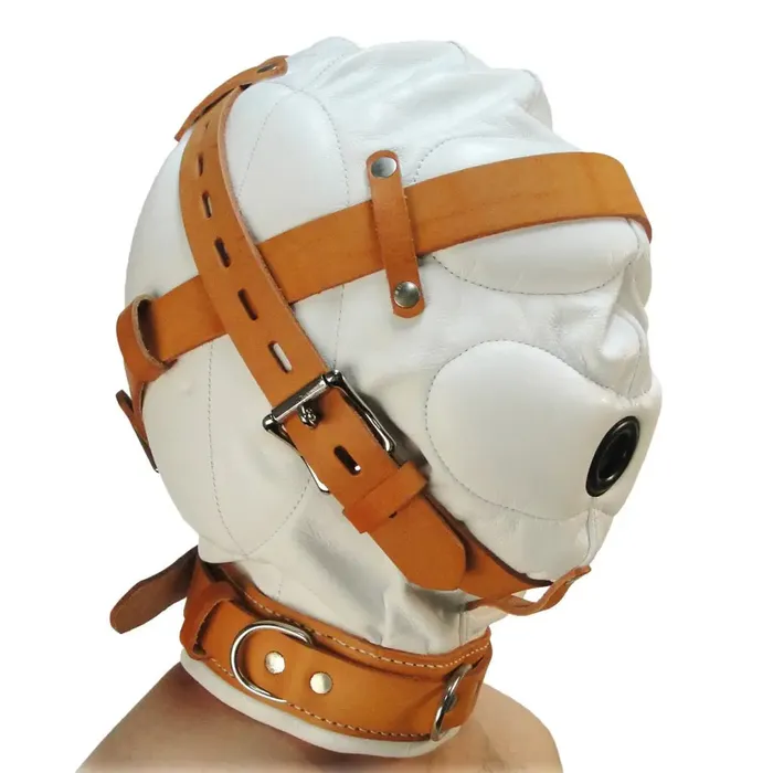 Restraints Strict Leather Strict Leather Total Sensory Deprivation White Leather Hood