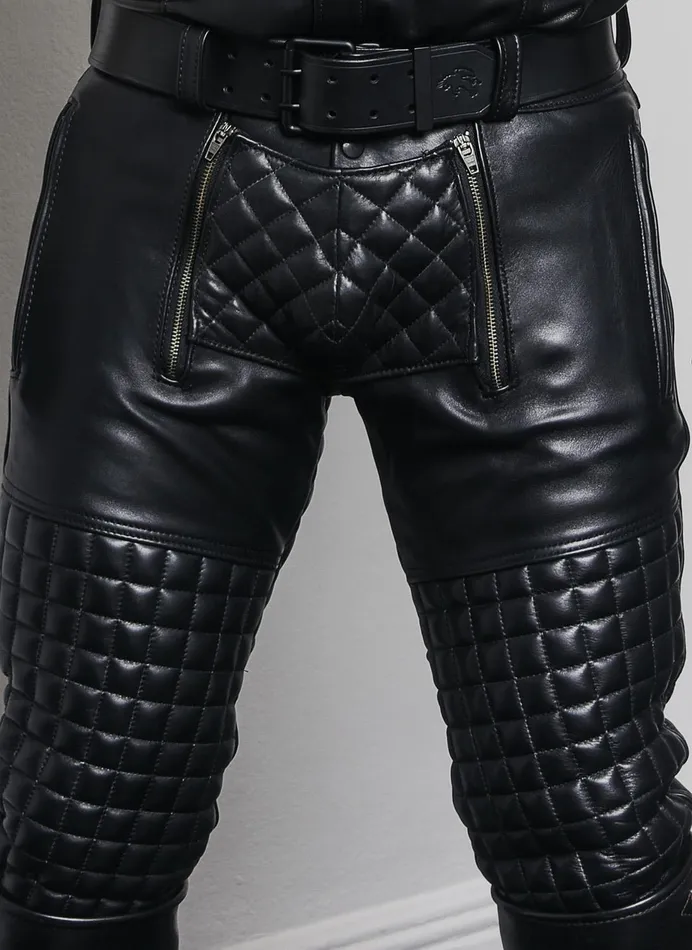 Rufstok Longhorn Leather Jeans Made to Order Restraints Rufstok Longhorn Leather Jeans Made to Order Restraints