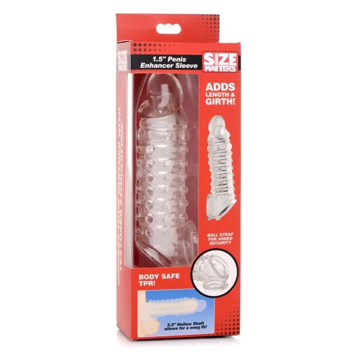 Size Matters Male Sex Toys 15 Inch Penis Enhancer Sleeve