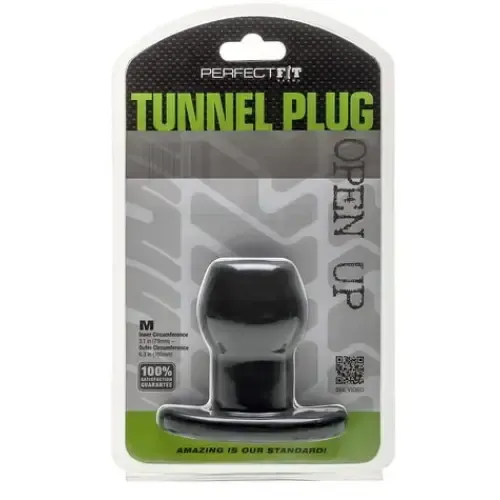 Tunnel Plug Medium Black Perfect Fit Brand Anal Tunnel Plug Medium Black Perfect Fit Brand Anal
