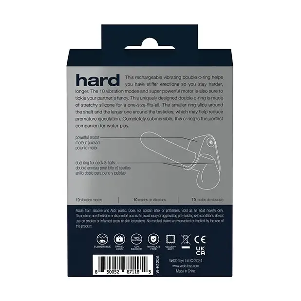 VeDO Hard Rechargeable CRing Black Savvy Co Anal